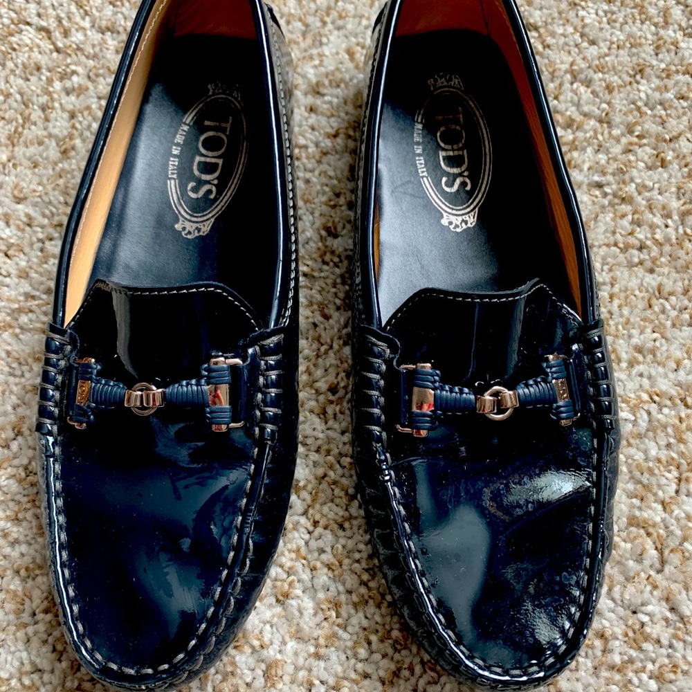Tod’s Gommino Driving Moc Dark Navy Size 7